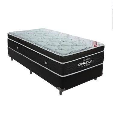 Imagem de Cama + Box Colchão Molas Ensacadas Solteiro Ortobom Elegant Pillow, Pr