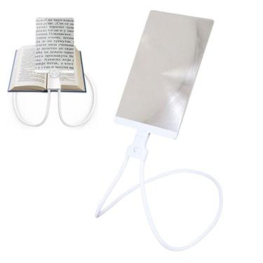 Imagem de Lupa de Pescoço Leitura Aumento 5x Haste Flexivel Maos Livres Apoio Me