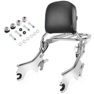 Imagem de kekykm Softail Holdfast Sissy Bar vertical compatível com Harley Davidson Softail Slim Deluxe Street Bob Heritage Classic FLDE FLHC FLHCS FLSL FXST FXBB FXBBS Chrome 2018-2025