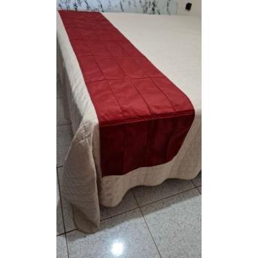 Imagem de Peseira Drapeada Para Cama QUEEN 2.60M x 0,45 CM - Enxovais Anna Maria