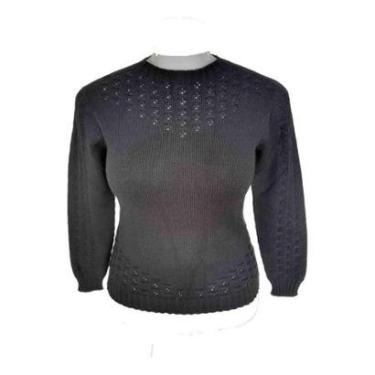 Imagem de Suéter Feminino Plus Size Tricot Modal Premium Inverno Linda-Feminino
