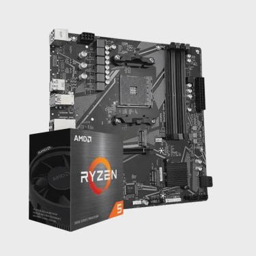Imagem de Kit Upgrade amd Ryzen 5 5600G Placa Mãe B550M DDR4