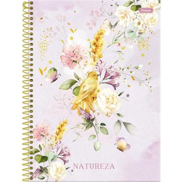 Imagem de Caderno Universitário Natureza 10 Matérias 160 Folhas 20x27,5cm Foroni Capa Dura