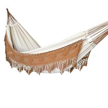 Imagem de Rede De Dormir Descanso Casal Luxuosa Gigante(CARAMELO MESCLADA)