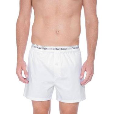 Imagem de Cueca Samba-Canção de Tricoline Calvin Klein - CAT0002 (BR, Alfa, G, Regular, White)