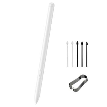 Imagem de Caneta para Galaxy Tab S10 FE S para Samsung Galaxy Tab S10 FE/S10 FE+/S10 Lite Stylus de substituição para Galaxy Tab S10 FE Plus/S10 FE/S10 Lite todas as versões S Pen com pontas (bege)