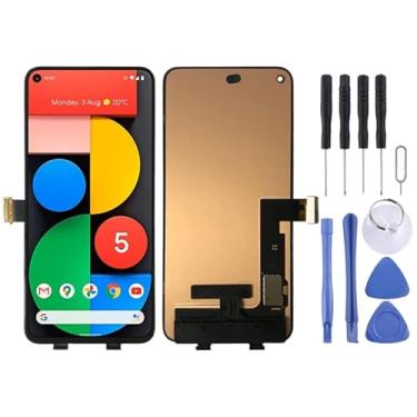 Imagem de Substituição da tela móvel Tela Original OLED LCD para Google Pixel 5 GD1YQ GTT9Q com Digitalizer Full Assembly Ecrã LCD
