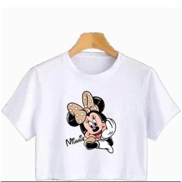Imagem de Camiseta Cropped desenho Minnie anime - loja dinka, p, branco