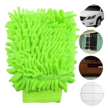 Imagem de Luva Multiuso Microfibra 100 Limpeza Carro Moto e Geral - Zutmix, Verd