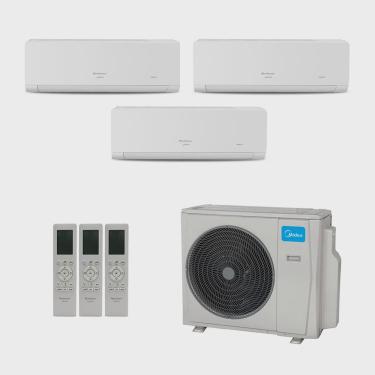 Imagem de Ar-Condicionado Multi Split Inverter Springer Midea 27.000 (1x Evap hw 9.000 + 1x Evap hw 12.000 + 1x Evap hw 18.000) Quente/Frio 220V