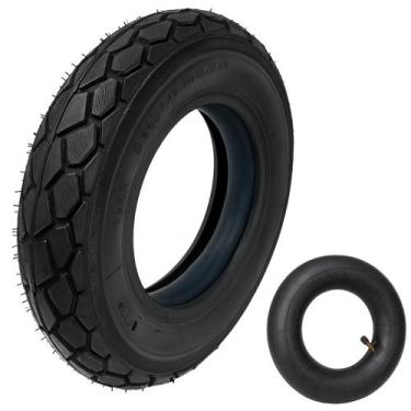 Imagem de Kit Pneu + Câmara De Ar 3.25-8 Carrinho De Carga Mão Pneu 8 Lonas Até 