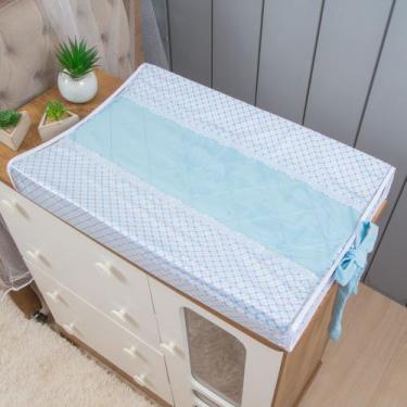 Imagem de Trocador Americano Anatômico Plastificado De Comoda Luxo - Miguel Baby