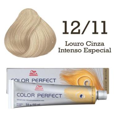 Imagem de Coloração 12/11 Louro Cinza Intenso Especial Color Perfect  Wella Prof