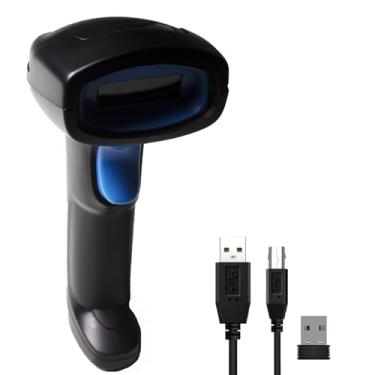 Imagem de WODEMAX Scanner de código de barras Bluetooth 1D 2D, compatível com função 2.4G sem fio e Bluetooth e conexão com fio, conecte smartphone, tablet, PC, leitor de código de barras CCD adequado