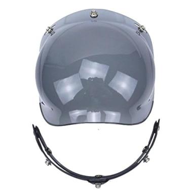 Imagem de Capacete de motocicleta protetor de bolhas com adaptador flip up para capacete T50VCOROS One Size cinza Bubble Shield