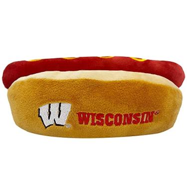 Imagem de NCAA Wisconsin Badgers Brinquedo de pelúcia para cães e gatos - Brinquedo de pelúcia mais fofo para cães e gatos com barulho interno e lindo nome/logotipo do time de futebol/basquete