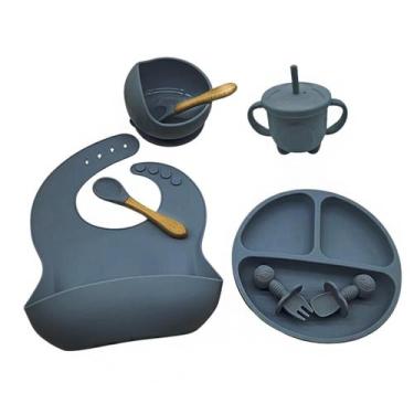 Imagem de Conjunto De Silicone Refeição Introdução Alimentar Bebê Infantil Prato