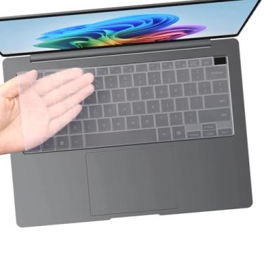 Imagem de i-Tensodo Capa de teclado compatível com Samsung Galaxy Book 5 Pro 35.6 cm /Book 4 Edge 35.6 cm /Galaxy Book 4 Pro 35.6 cm Laptop Keyboard Protective Skin Clear
