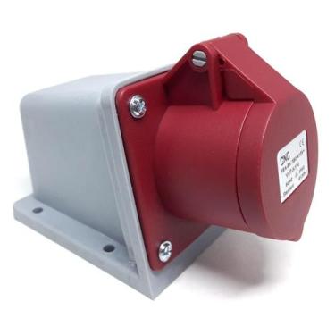 Imagem de Tomada Femea Sobrepor 3P+Terra 16A Yht-N114 Vermelho Cnc