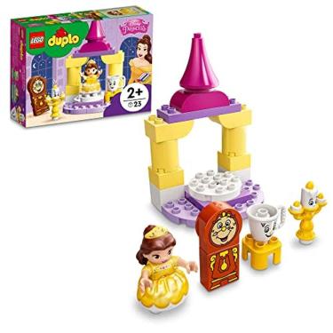 Imagem de LEGO DUPLO Disney Belle`s Ballroom 10960 Building Toy for Kids Aged 2+; Princesa Belle, Lumière, Cogsworth e Chip (23 Peças)
