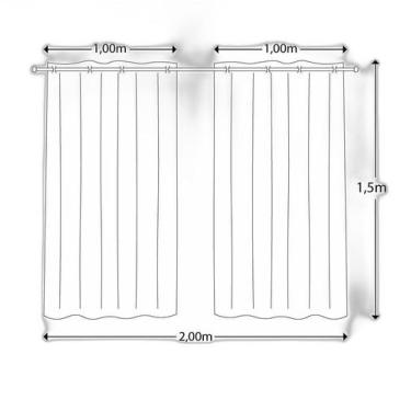 Imagem de Cortina Para Quarto Infantil 2.00 X 1,50 Estampada - Vitro Enxovais