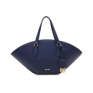 Imagem de Anne Klein Bolsa pequena curvada com alça dobrável, meia-noite, Meia-noite, Small