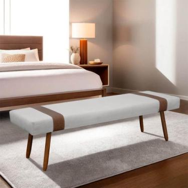 Imagem de Puff Recamier Retangular para Sala Quarto Belt 160cm Bouclê - SOFA STO