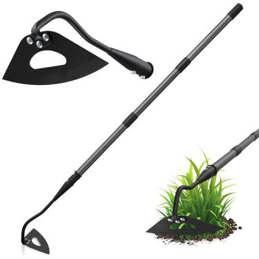 Imagem de Lcokeiy Enxada De Jardim, Ferramenta Oca 84" Com Cabo Longo E Lâmina Resistente Para Cavar, Capinar, Cortar Solo Solto, Conjunto Jardinagem Foice, Ferramentas Paisagismo Serviços Pesados