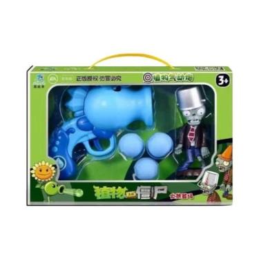 Imagem de Pistola Pneumática De Ervilha Azul Verde, Brinquedo Para Crianças, Pla