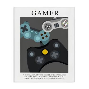 Imagem de Stupell Industries Pôster vintage Gamer Canvas Wall Art Design por Susan Ball, 40 x 50 cm