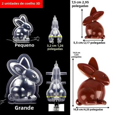 Imagem de Molde De Chocolate De Coelho De Ovo De Páscoa, Barra De Doces De Polic
