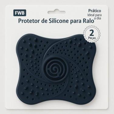 Imagem de 2 Peças Tampas de Ralo Silicone Ventosa, Filtro de Cabelo e Sujeira do