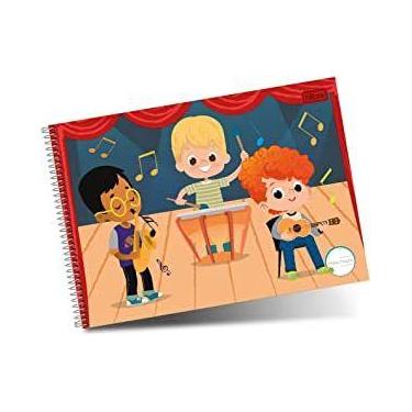 Imagem de Caderno 040 cd meia pauta sapeca tilibra