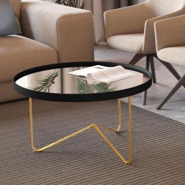 Imagem de Mesa de Centro Bucareste Preto Dourado - CASA H