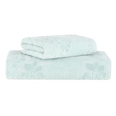 Imagem de Jogo de Toalhas Buddemeyer Lollipop Gigante Verde Calmo 2 Peças