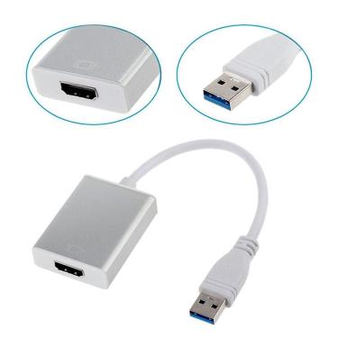 Imagem de Cabo Adaptador Conversor Usb Hdmi 1080P Placa Multi Telas