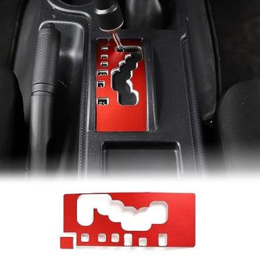 Imagem de Capa de acabamento do painel de mudança de marchas de controle central adequada para Toyot@ FJ Cruiser 2007-2021 2 peças painel de câmbio de carro painel anti-arranhões adesivo de moldura de painel de