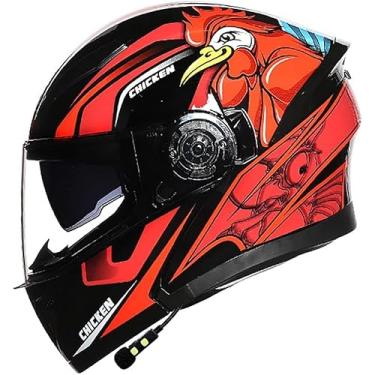 Imagem de Capacete Flip Up Front Bluetooth Capacete De Motocicleta Capacete Ti-collision Certificado Dot/Ece Com Viseira Solar Dupla D Fones De Ouvido Com Alto-falante Duplo Para Hom, E, XXL（61~63cm）
