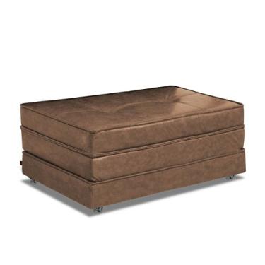 Imagem de Pufe Cama Solteiro Dobrável Com Almofada Linha Super - Due Decor, Cora