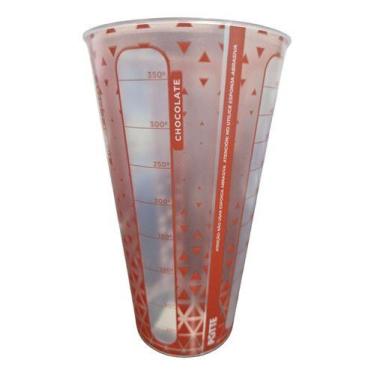Imagem de Copo Medidor Cozinha Armário 550 Ml Linha Prisma Potte, Vermelho