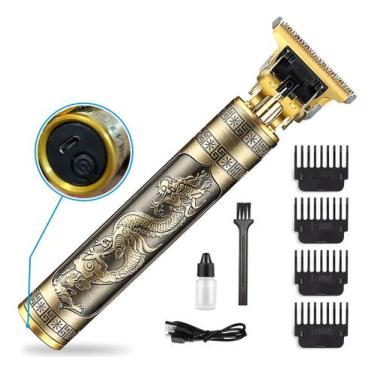 Imagem de Máquina De Cortar Cabelo Faz Barba Acabamento Dragão Bivolt - Comercia