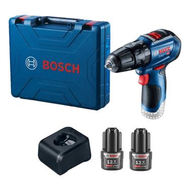 Imagem de Furadeira E Parafusadeira Maleta Carregador 2 Baterias Bosch