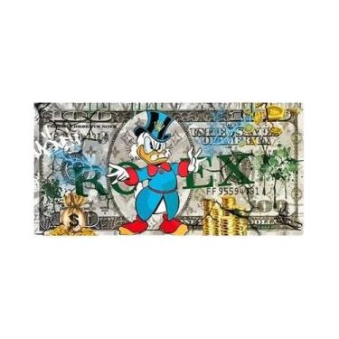 Imagem de Tema De Dinheiro Scrooge McDuck Dollar Pop Art Poster Canvas Wall Mura