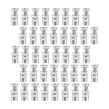 Imagem de Colaxi 20 peças de cabos de parada de embreagem, freio, acelerador, extremidades de cabo, grampos de trava universais de metal para acessórios de bicicleta