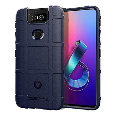 Imagem de Capa Case Armadura Anti Impacto para Asus Zenfone 6 (ZS630KL) (Tela 6.4), Tactical Armor Rugged Shield, TPU, Cushion Design Shell, Asus Zenfone 6 (ZS630KL) (Tela 6.4) (Azul)