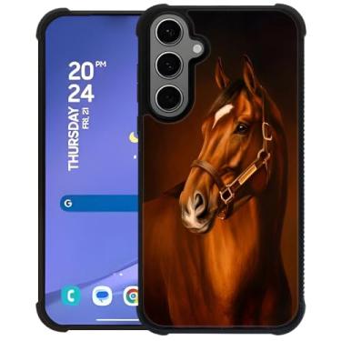 Imagem de TAMEFOX Capa mais forte à prova de choque para Samsung Galaxy S24 Plus/S25 Plus, capa protetora de design antiderrapante com borda de silicone TPU macio durável para Samsung Galaxy S24 Plus/S25 Plus