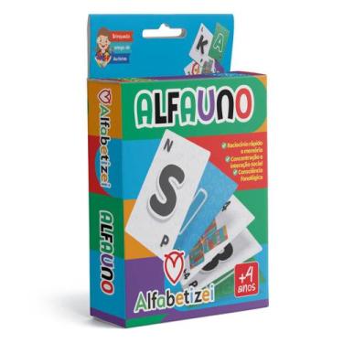 Imagem de Jogo Cartas Infantil Alfauno Autismo Dislexia Alfabetizei