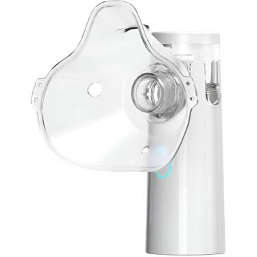 Imagem de Nebulizador Inalador Portátil Mesh Rede Vibratória Relaxmedic Branco Tratamento Respiratório Eficaz para Tosse, Asma, Sinusite e Bronquite Silencioso e Compacto Fácil Utilização Ideal para Adultos e Crianças