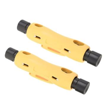 Imagem de Utoolmart — Cabo coaxial de 120 mm com ponta dupla para caneta de coaxial, formato de caneta e estrutura compacta, ferramenta de cortador de tiras para RG6 RG59 RG7 RG11, UT191218Q-0073, 2pcs
