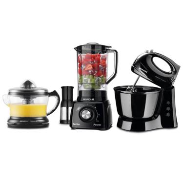 Imagem de Conjunto Mondial Liquidificador Batedeira Espremedor 110V